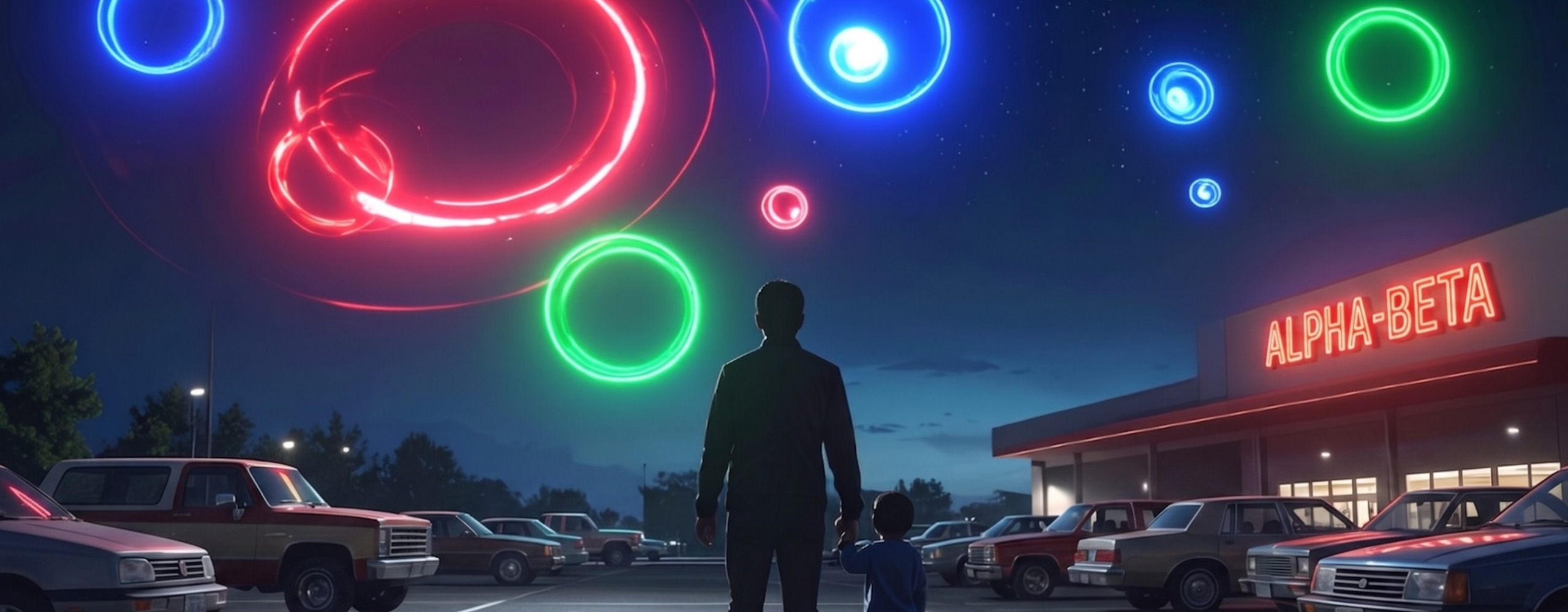 Alpha Beta Lights Banner